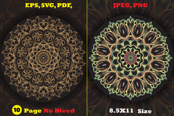 Download Monochrome Circles Mandala Coloring Page - Page Collection