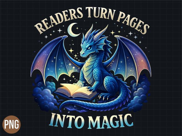 Download Readers Turn Pages into Magic Dragon PNG - Page Collection