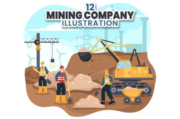 Download 12 Mining Company Illustration - Premium Resources