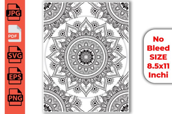 Download Monochrome Mandala Colouring Pages KDP - Page Collection