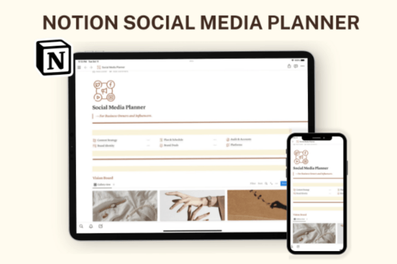 Download Notion Social Media Planner - Premium Resources