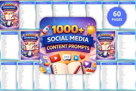Download 1000+ Social Media Content Prompts - Premium Resources