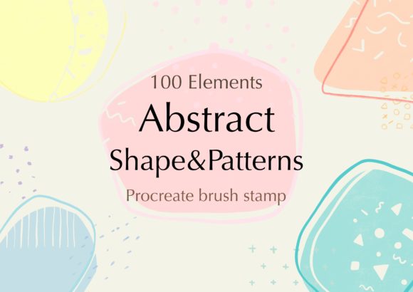 Download Procreate Stamps Brushes Abstract Shape - Abstract Collection
